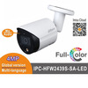 מצלמת אבטחה צינור IP ראיית יום צבע מלא בלילה 4MP עדשה 2.8 מ"מ Dahua DH-IPC-HFW2439SP-SA-LED-S2 דהוא