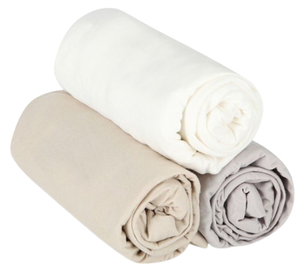 שלישיית סדינים לעריסת תינוק 100% כותנה ג