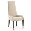  כיסא לבן משענת גבוהה וידיות THE MASTERS DINING ARM CHAIR