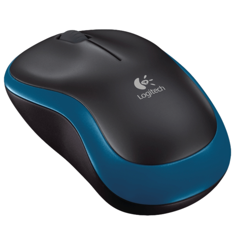 עכבר אלחוטי LOGITECH M185 שחור/כחול