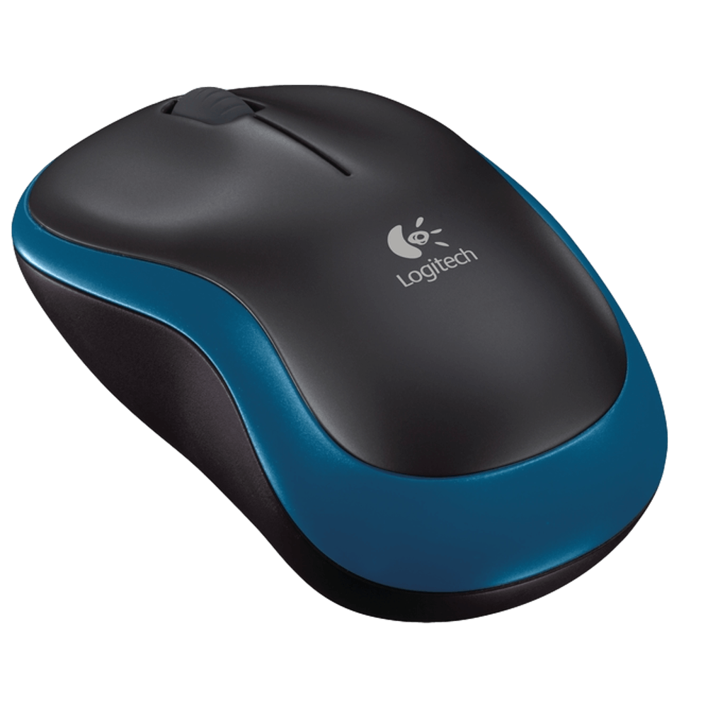 עכבר אלחוטי LOGITECH M185 שחור/כחול