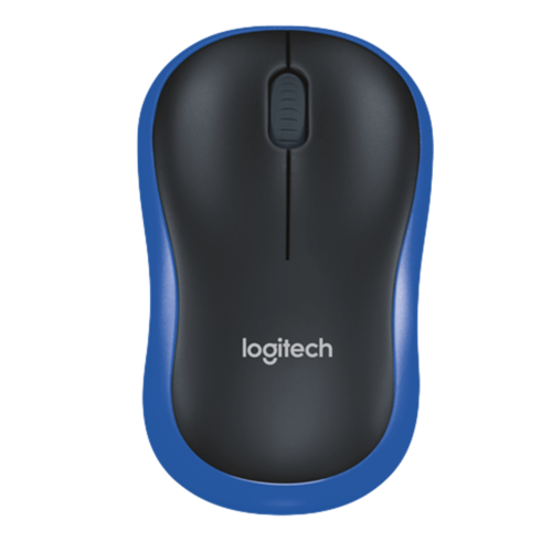 עכבר אלחוטי LOGITECH M185 שחור/כחול