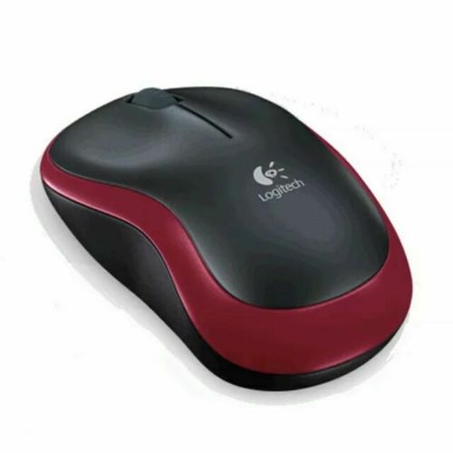עכבר אלחוטי LOGITECH M185 שחור/אדום