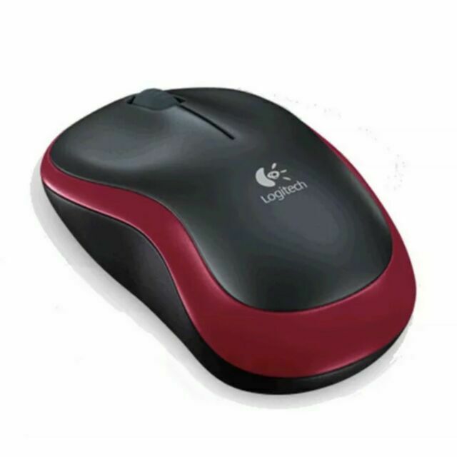 עכבר אלחוטי LOGITECH M185 שחור/אדום
