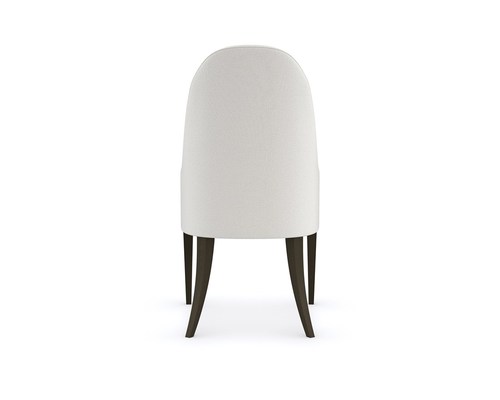  כיסא אוכל גב מעוגל לבן רגליים שחורות TIME TO DINE ARM CHAIR