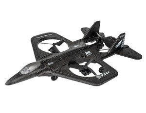 רחפן WIFI נטען בעיצוב מטוס קרב SKY-SCANNER עם תאורה, מצלמה ושלושה מדחפים מוגנים