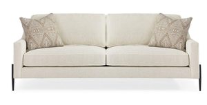  ספה לבנה רגליים שחורות REMIX SOFA
