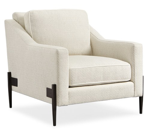  כורסא לבנה רגליים שחורות REMIX CHAIR