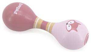 מרקס דו צדדי מעץ - שועל ורוד