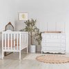 חדר תינוק פירנצה במראה מעוגל ומלכותי - לבן