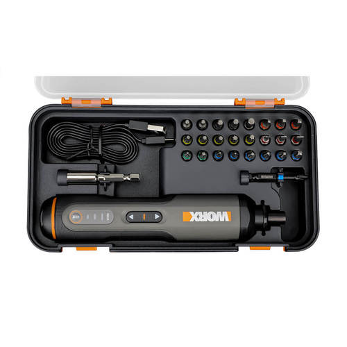 מברגון נטען + סט ביטים WORX WX240.1 4V