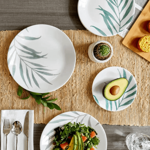 סט צלחות 18 חלקים, קורנינג סולר פרינט | Corning Ware Solar Print  