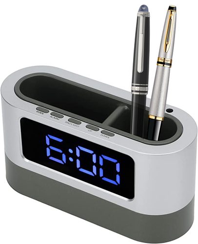 מעמד משרדי כולל שעון דיגיטלי | שעון מעורר Digital Clock