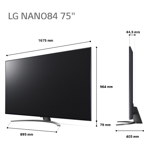 מסך טלויזיה - LG 75NANO846QA