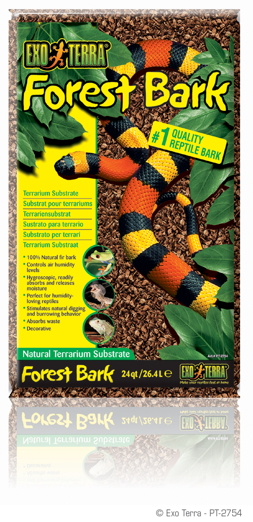 אקזוטרה מצע בארק לזוחלים 26.4 ליטר ExoTerra Forest Bark