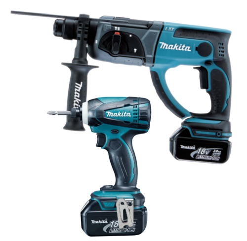סט ליתיום פטישון + מברגה 18V - מקיטה Makita - דגם DLX2166TX1