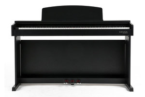 פסנתר חשמלי רהיט תוצרת גרמניה DP-300 עם מנגנון פטישים בצבע שחור 120300 מבית GEWA (Germany)