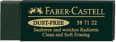 מחק מקצועי לעפרונות רישום DUST FREE מבית Faber Castell