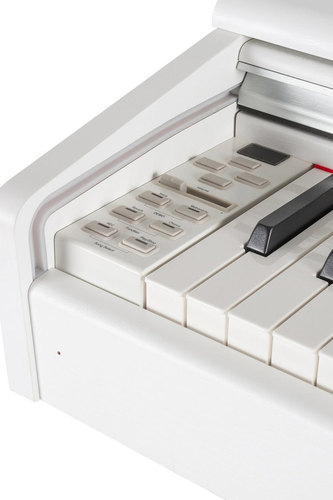 פסנתר חשמלי רהיט תוצרת גרמניה DP-300 עם מנגנון פטישים בצבע לבן 120302 מבית GEWA (Germany)