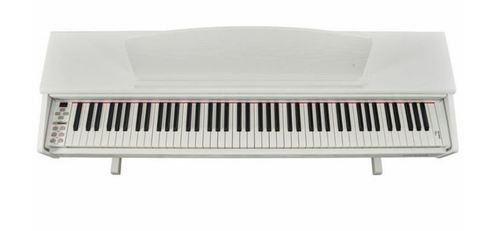 פסנתר חשמלי רהיט תוצרת גרמניה DP-300 עם מנגנון פטישים בצבע לבן 120302 מבית GEWA (Germany)