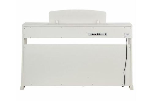 פסנתר חשמלי רהיט תוצרת גרמניה DP-300 עם מנגנון פטישים בצבע לבן 120302 מבית GEWA (Germany)