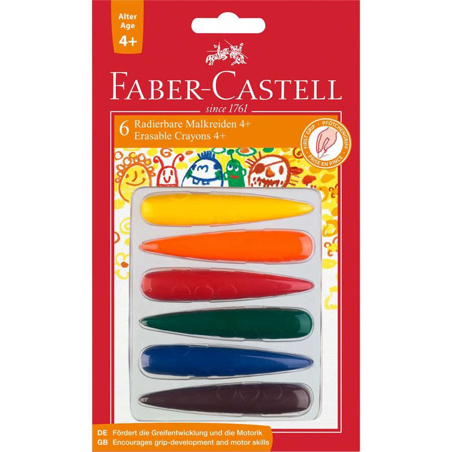 6 צבעי קריון גדולים לילדים