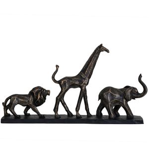  פסל ברונזה 3 חיות ספארי Safari Sculpture