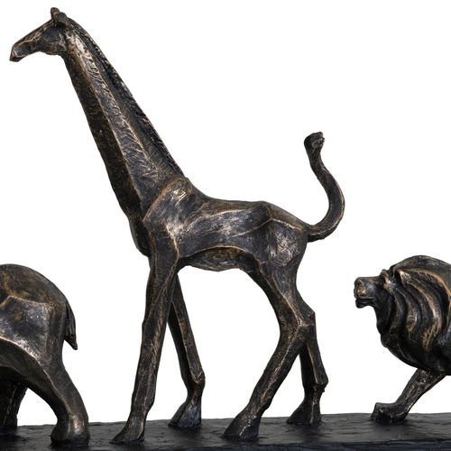  פסל ברונזה 3 חיות ספארי Safari Sculpture