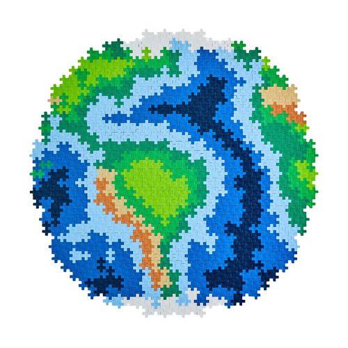 משחק הרכבה 800 חלקים ממוספרים ודפי הרכבה - כדור הארץ