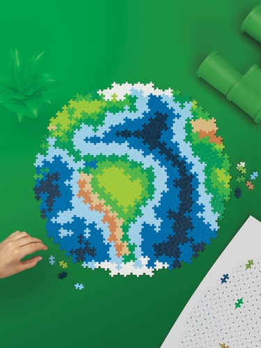 משחק הרכבה 800 חלקים ממוספרים ודפי הרכבה - כדור הארץ