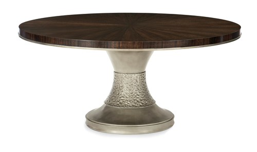  שולחן אוכל עגול ברונזה MODERNE DINING TABLE 