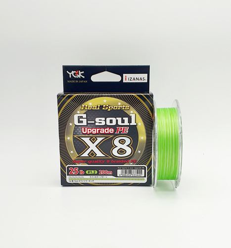 חוט בד לג ירג ור Ygk G Soul X8 Upgrade Pe 1 2 25lb 0m חוטי בד