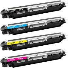 סט טונרים חלופיים HP 126A CE310A-CE311A-CE312A-CE313A