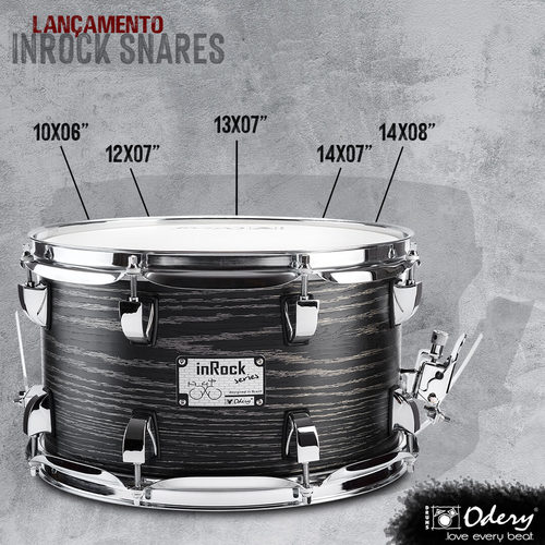 תוף סנר SIR-1006 בצבע שחור Ash בגודל 10x6 אינץ מבית Odery-(Brazil)