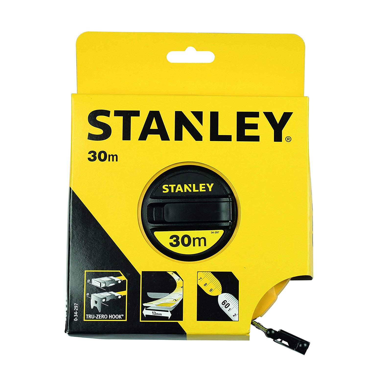 רולטקה 30 מטר מארז סגור STANLEY פיברגלס