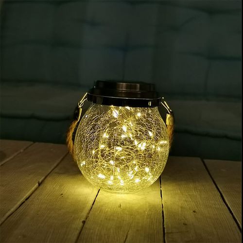 תאורה סולארית דקורטיבית 50 LED שולחנית