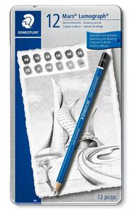 סט 12 עפרונות שרטוט 100 שטדלר STAEDTLER