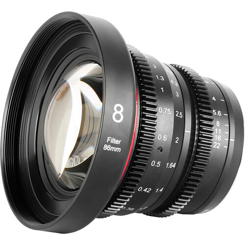 עדשת קולנוע Meike MFT Prime Cine 8mm T2.9