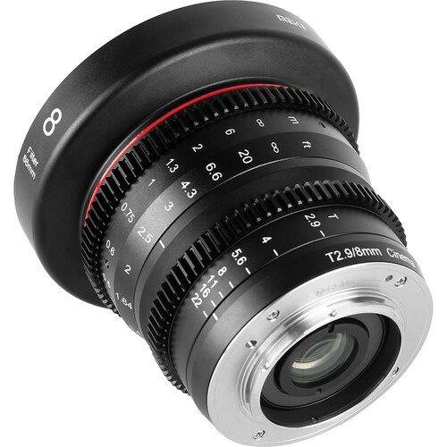 עדשת קולנוע Meike MFT Prime Cine 8mm T2.9