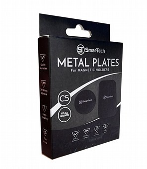 סט לוחיות מתכת SmarTech דגם C5 למעמדי רכב מגנטיים מכל הסוגים