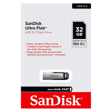זיכרון נייד SANDISK FLAIR SDCZ73-32G USB 3.0
