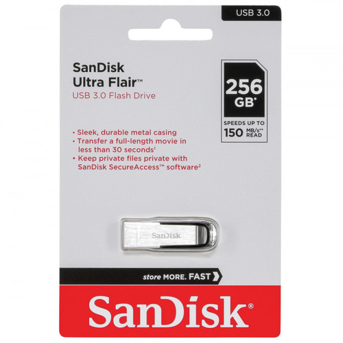 זיכרון נייד SANDISK FLAIR SDCZ73-256GB USB 3.0