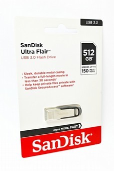זיכרון נייד SANDISK FLAIR SDCZ73-512GB USB 3.0