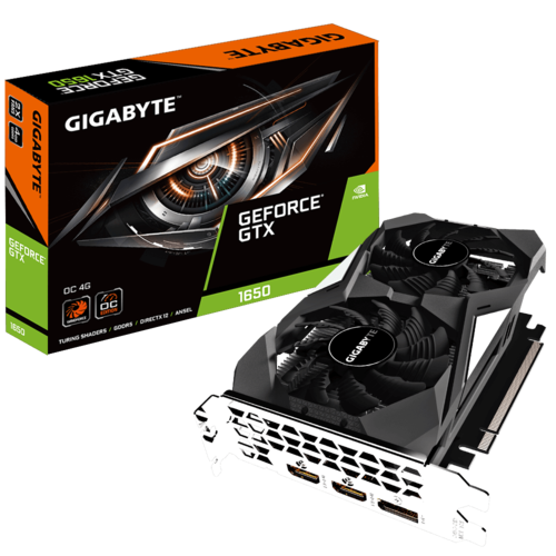 כרטיס מסך GDDR5 2FAN HDMI*2 DP*1 ללא חשמל GIGABYTE 1650 4GB