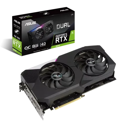 כרטיס מסך ASUS DUAL-RTX3070-O8G-V2 RTX3070 8G D6 אסוס