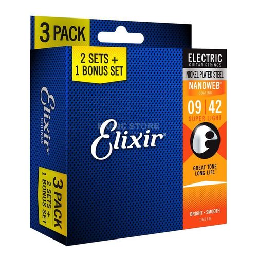מארז 3 סטים 2+1 לחשמלית 0.9-0.42 ELIXIR NANOWEB 16540