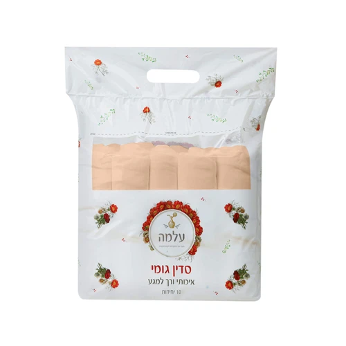 סדין גומי עלמה 10 יח' אפרסק