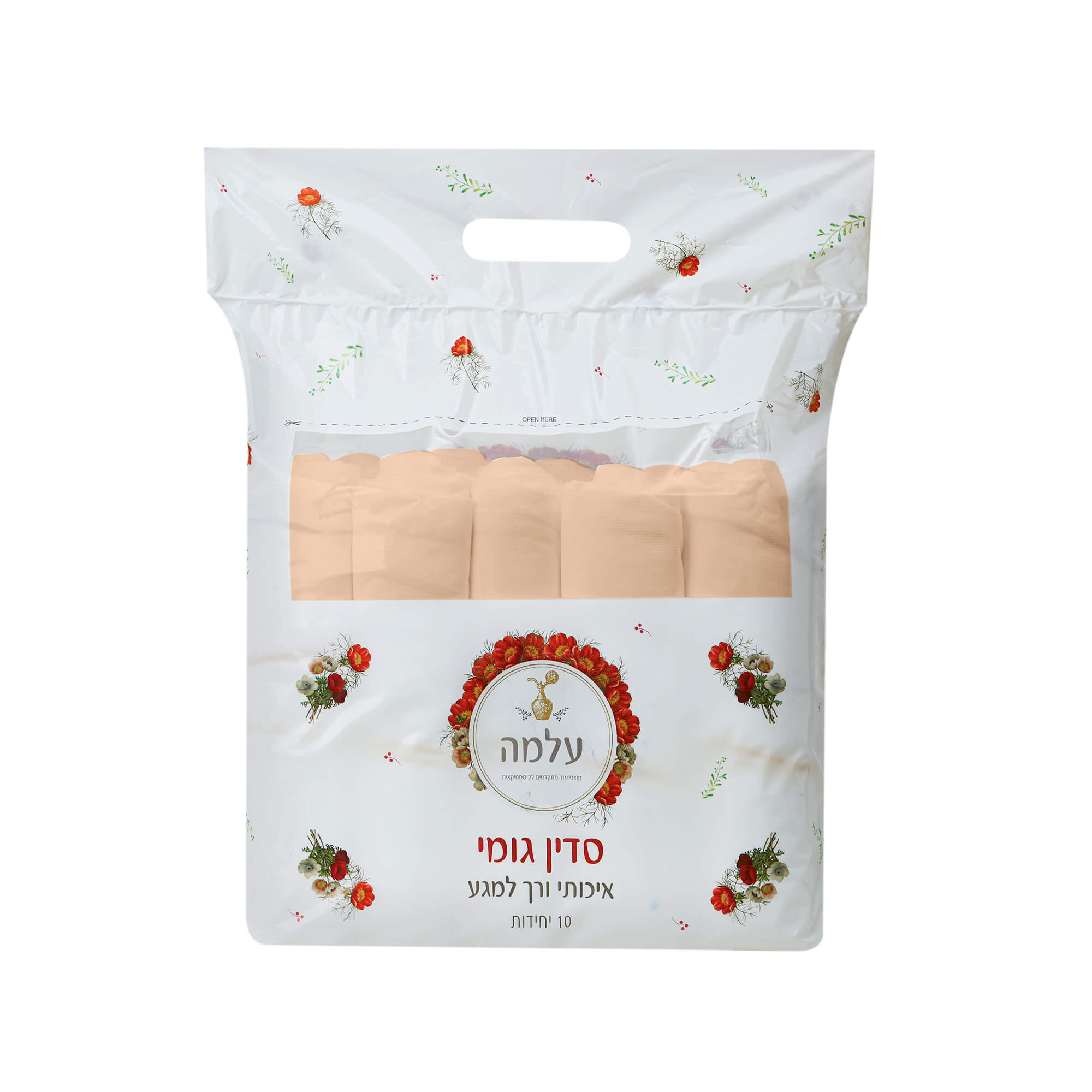 סדין גומי עלמה 10 יח