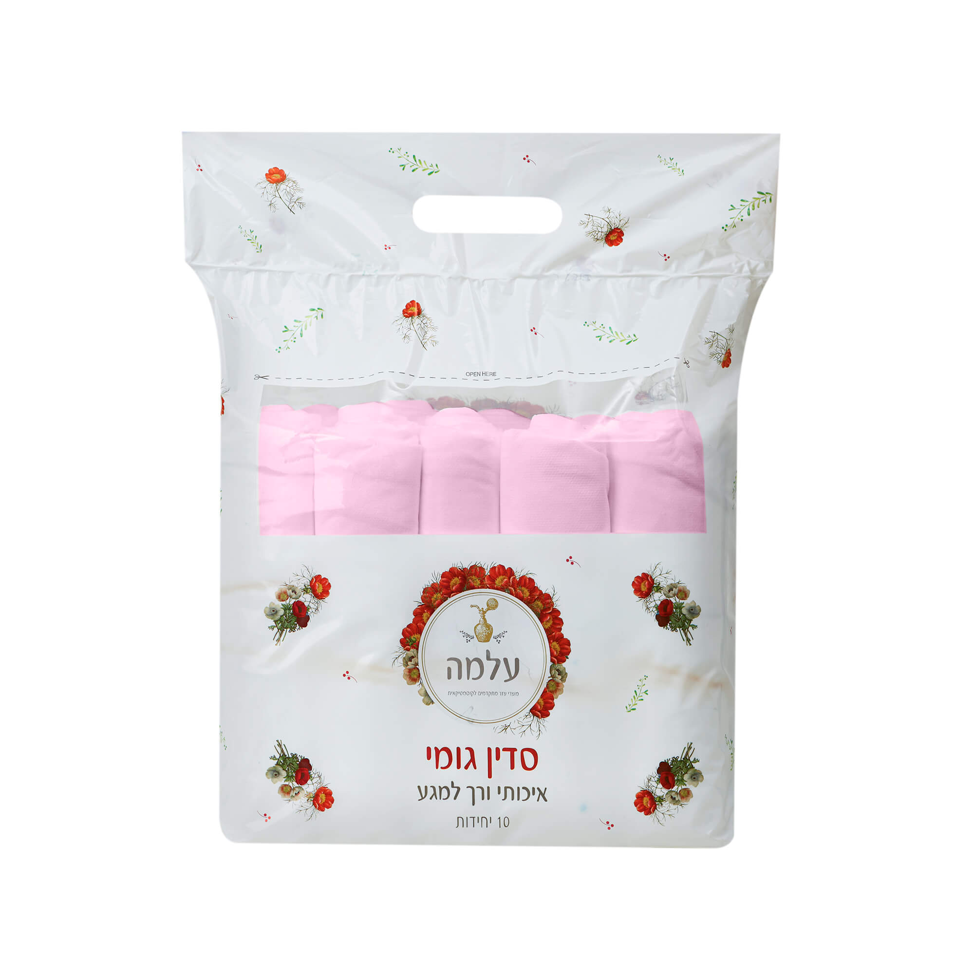 סדין גומי עלמה 10 יח