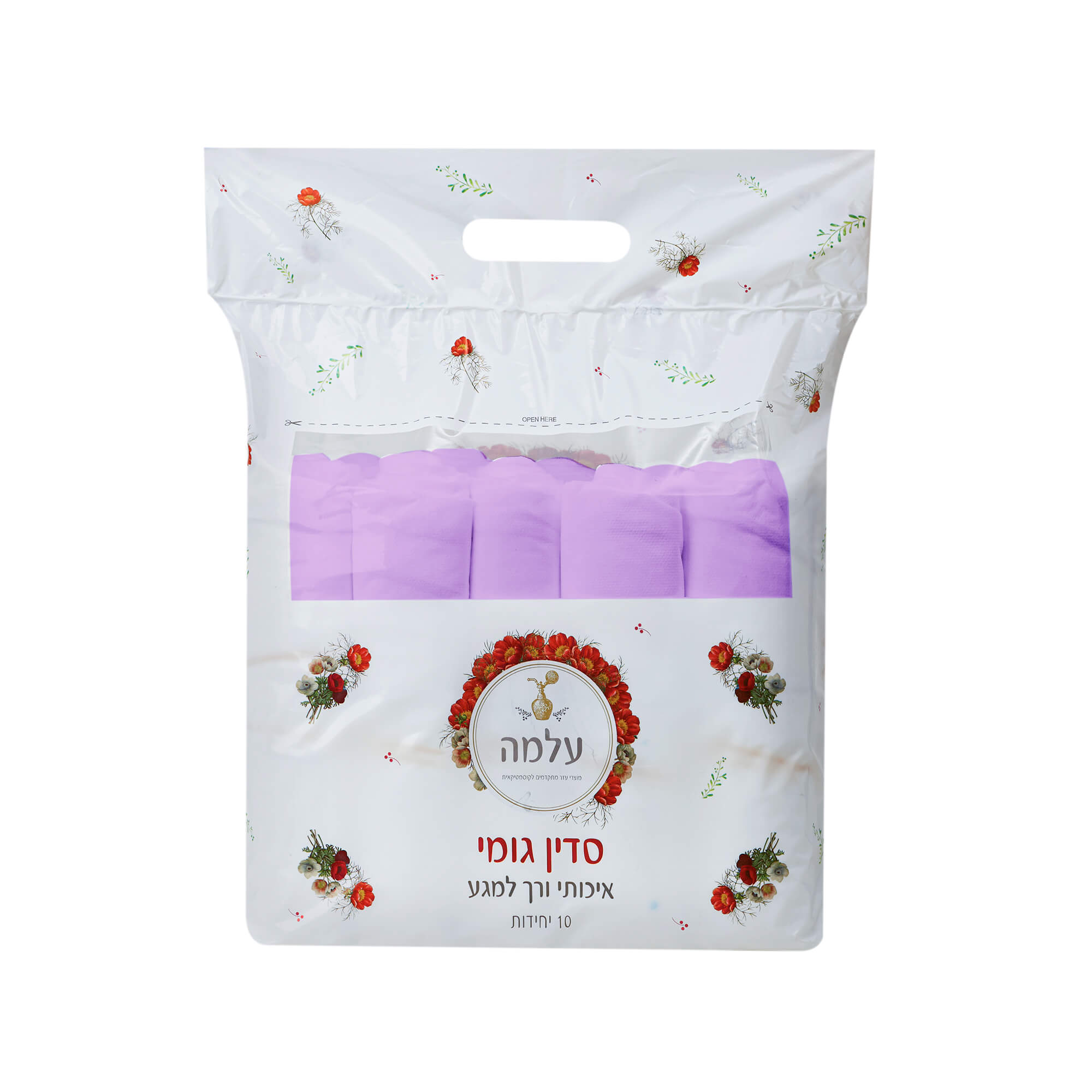 סדין גומי עלמה 10 יח